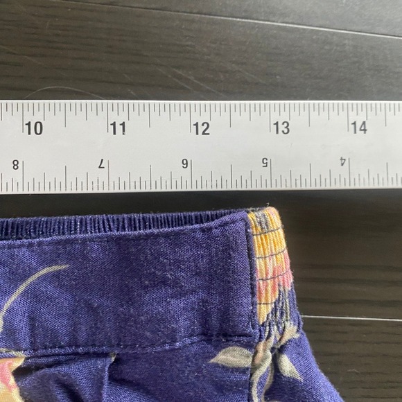 Sag Harbor Vintage 90s Skirt Medium Blue Cottagecore Floral Prairie Midi Fairy - Picture 3 of 8